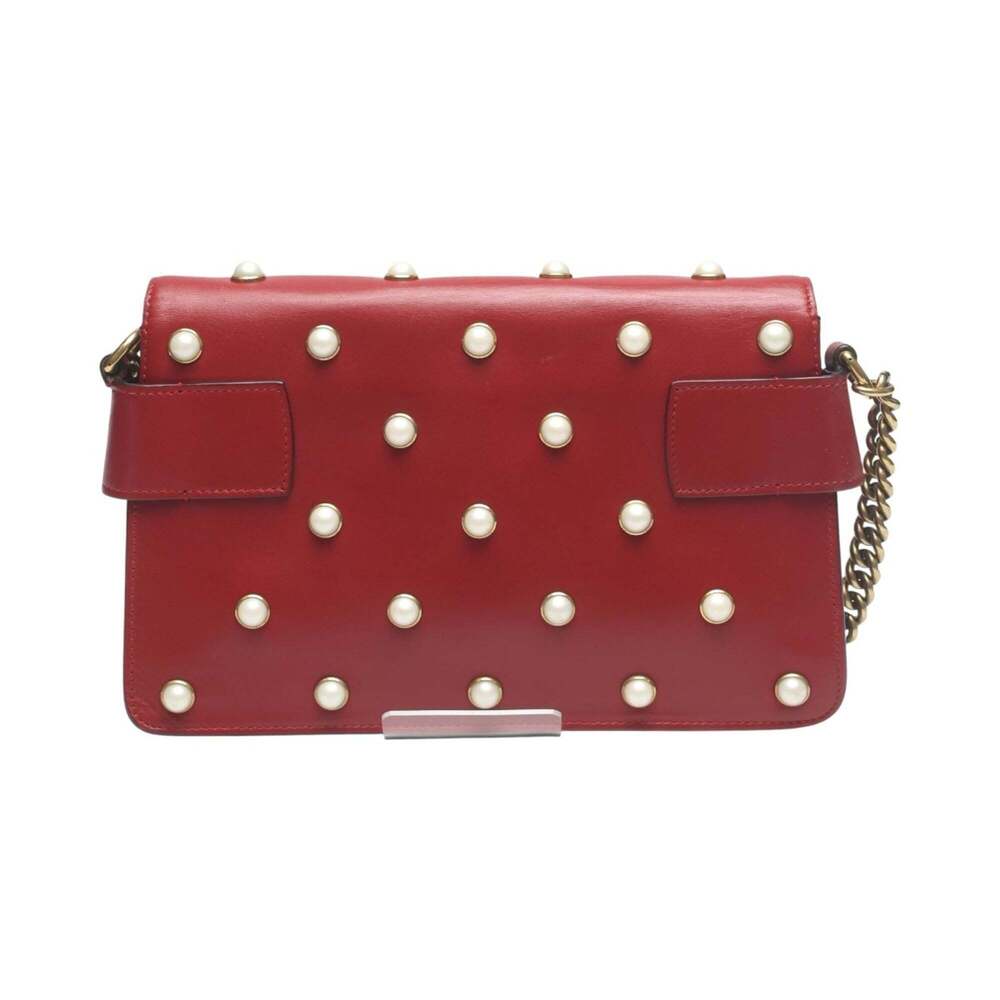 GUCCI Authentic Red Pearl Leather Shoulder Bag - Picture 3 of 14